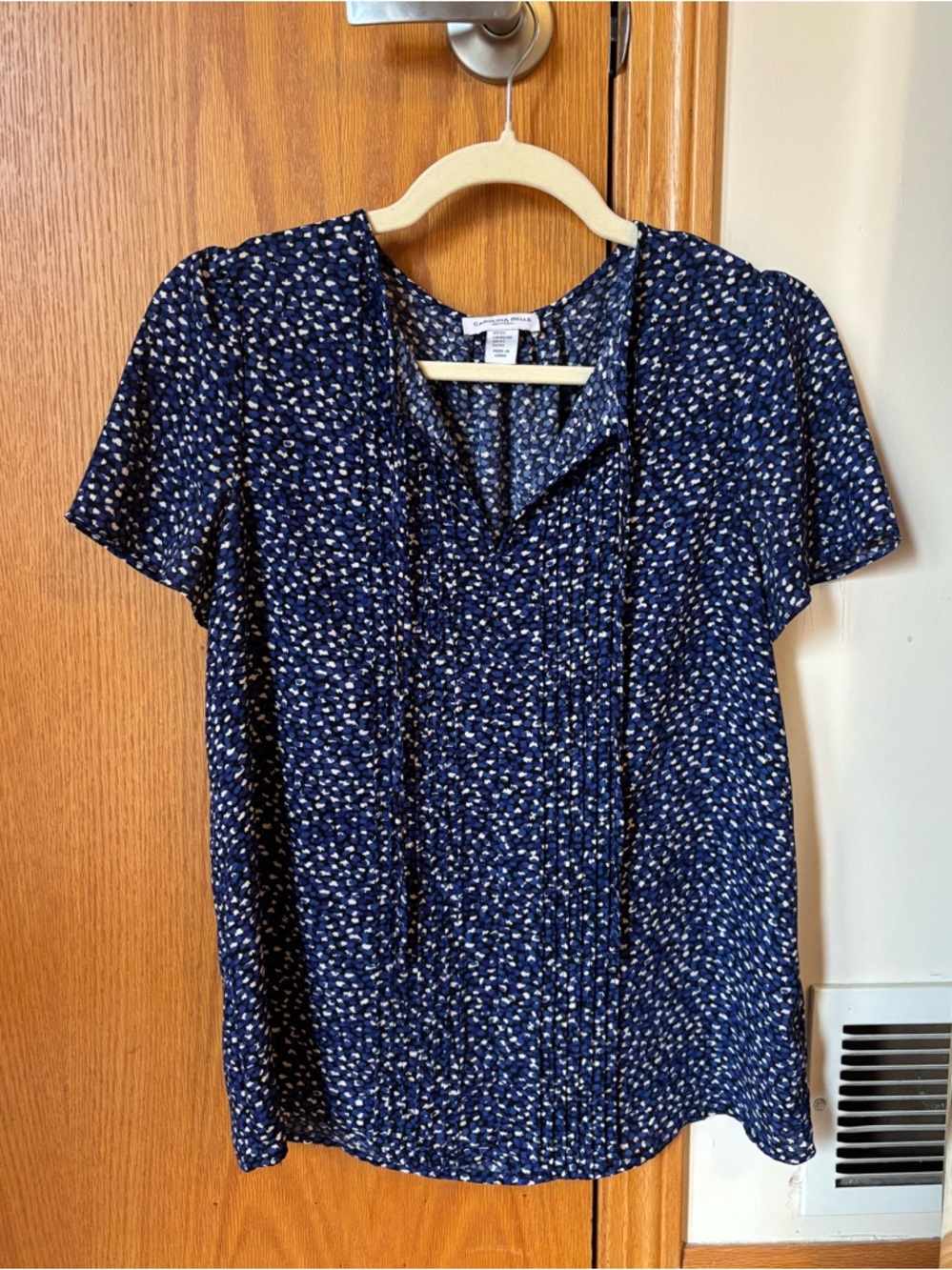 Blue Speckled Blouse